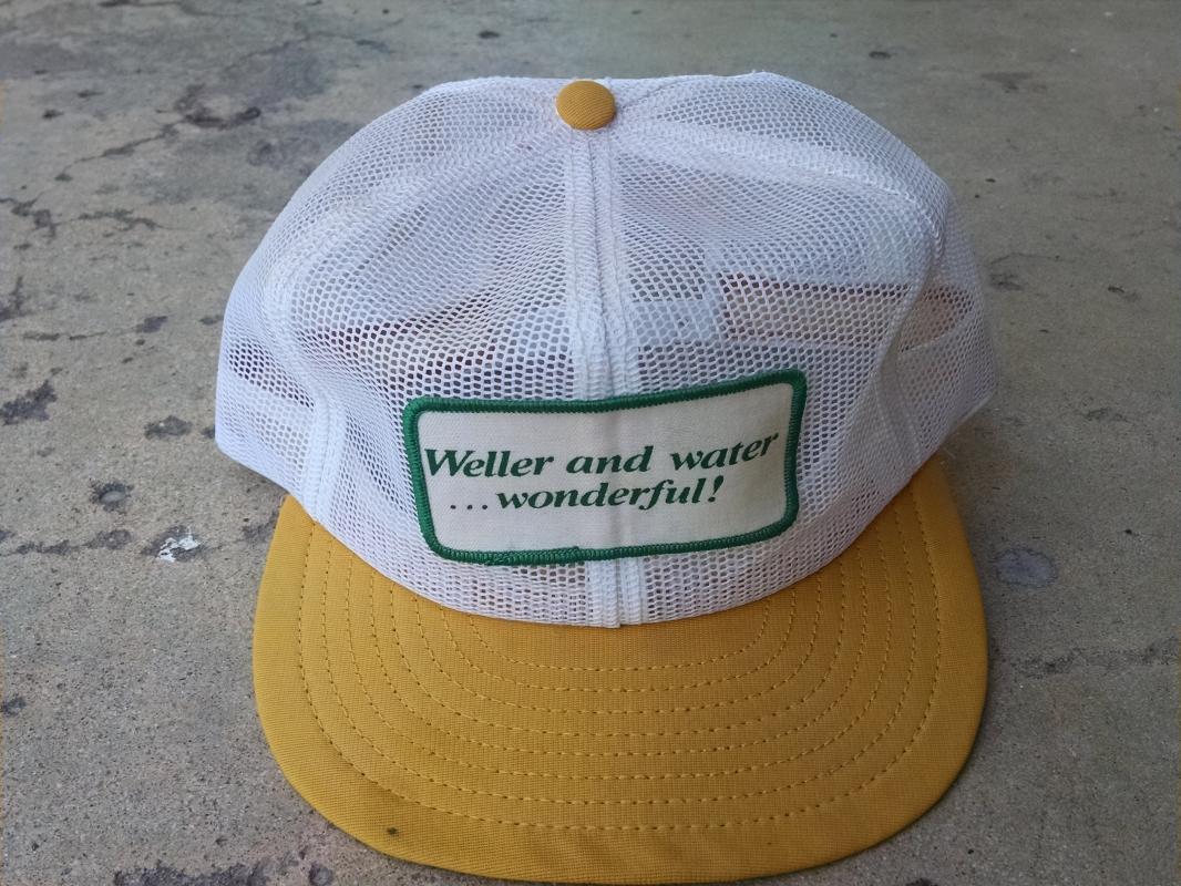 WELLER WATER WONDERFUL RETRO BALL CAP BASEBALL STYLE HAT USA MADE HEADWEAR