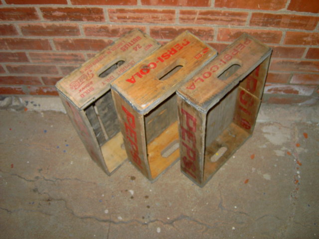 PEPSI COLA CRATE WOODEN SODA POP CARRY CASE BOX LINCOLN NEBRASKA TEMPLE DALLAS TEXAS GACO TUFBILT