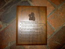 FIREMAN FIREFIGHTERS WIFE WALL PLAQUE WALNUT WOOD ROOM DECORATION