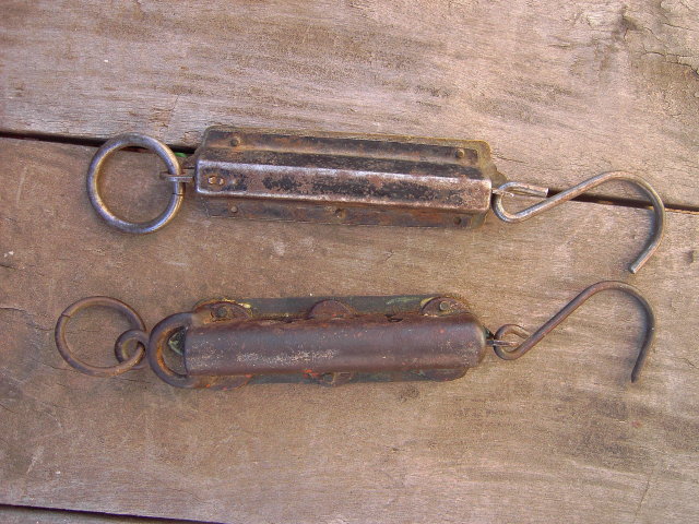 BRASS SCALE SPRING BALANCE WEIGHT MEASURE JOHN CHATILLON NEW YORK SARGENT USA