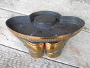 COPPER BRONZE BABY SHOE TRAY DESK ACCESSORY