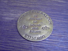 HUNGRY EYE SALOON BRASS TOKEN CHICAGO ILLINOIS