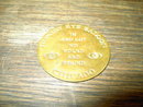 HUNGRY EYE SALOON BRASS TOKEN CHICAGO ILLINOIS