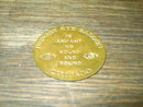 HUNGRY EYE SALOON BRASS TOKEN CHICAGO ILLINOIS