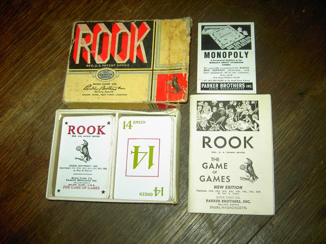 ROOK CARD GAME PARKER BROTHERS DEPRESSION ERA BIDDING TRICK PASTIME