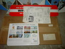 UNITED AIRLINES AIRPORT SIGN DISCOVER AMERICA SWEEPSTAKES DISPLAY 1966 COMMERCIAL AIRLINE DIXIE CUP ADVERTISEMENT