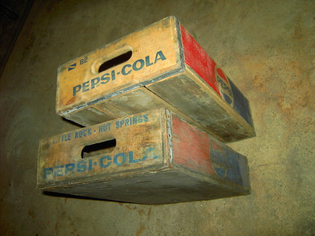 HOT SPRINGS LITTLE ROCK ARKANSAS PEPSI COLA CRATE POP BOTTLE TOTE BOX