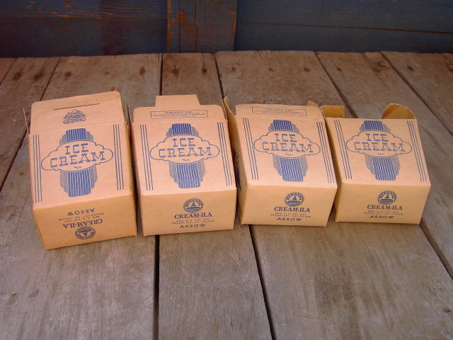 ICE CREAM BOX MENASHA WISCONSIN HALF PINT MASSACHUSETTS NEW YORK CITY ALABAMA PENNSYLVANIA APPROVED