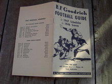 COLLEGE FOOTBALL GUIDE 1947 B F GOODRICH YORK NEBRASKA GEIS TIRE SHOP SUZ SAYGER TIFFIN OHIO