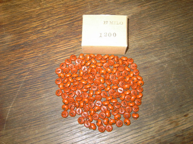 CLOTHING BUTTONS BURNT ORANGE BROWN COLOR ORIGINAL STORE BOX NEW CONDITION