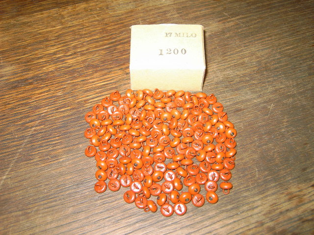 CLOTHING BUTTONS BURNT ORANGE BROWN COLOR ORIGINAL STORE BOX NEW CONDITION
