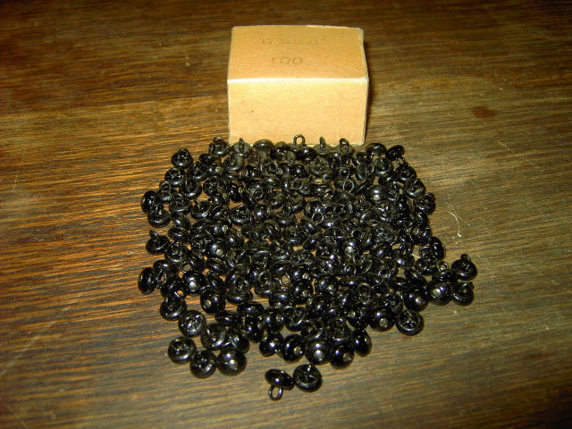 CLOTHING APPAREL BUTTONS BLACK COLOR ORIGINAL STORE BOX NEW CONDITION