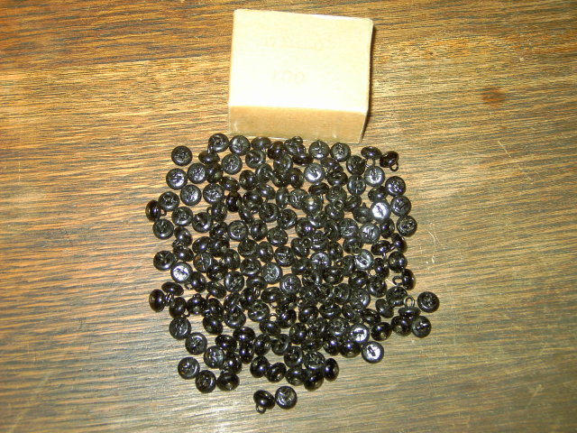 CLOTHING APPAREL BUTTONS BLACK COLOR ORIGINAL STORE BOX NEW CONDITION