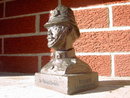 OXFORD BOBBY ENGLISH POLICE STATUE BUST BRISTOL LABORATORIES 1977 TEGOPEN DRUG ADVERTISEMENT FIGURINE