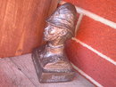 OXFORD BOBBY ENGLISH POLICE STATUE BUST BRISTOL LABORATORIES 1977 TEGOPEN DRUG ADVERTISEMENT FIGURINE