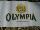 OLYMPIA WASHINGTON BEER BANNER ADVERTISING POSTER PAPER PABST MILWAUKEE WISCONSIN