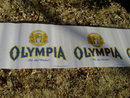 OLYMPIA WASHINGTON BEER BANNER ADVERTISING POSTER PAPER PABST MILWAUKEE WISCONSIN