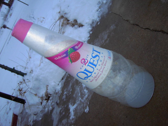QUEST RASPBERRY SODA BEVERAGE INFLATABLE DISPLAY BOTTLE