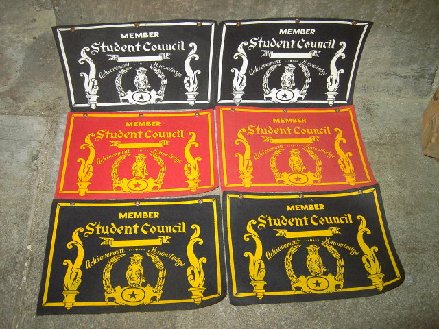 SCHOOL STUDENT COUNCIL SIGN BANNER PENNANTS ACHIEVEMENT KNOWLEDGE OWL