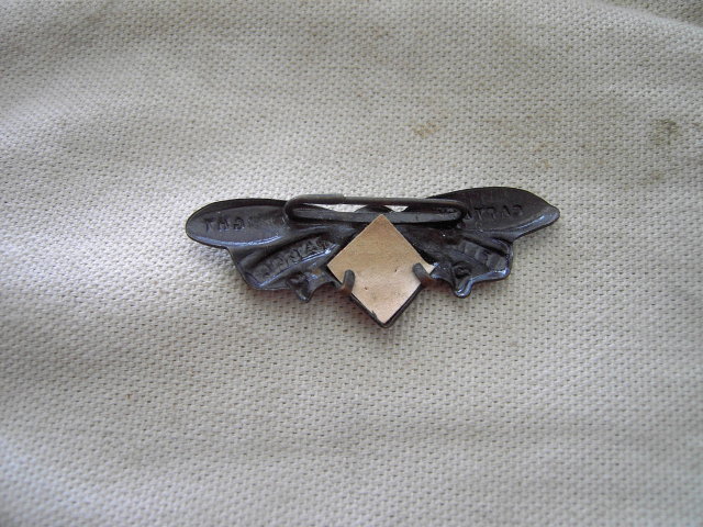 CAPTAIN MIDNIGHT SKELLY FLIGHT PATROL PIN AIRPLANE PROPELLER COPPER DECORATION