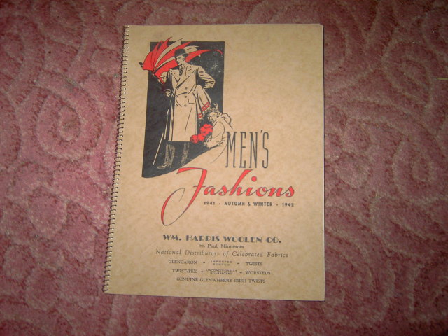 MENS FASHION CATALOG HARRIS WOOLEN COMPANY ST PAUL MINNESOTA 1942 KRAFFT PHILLIPS PHILADELPHIA PENNSYLVANIA