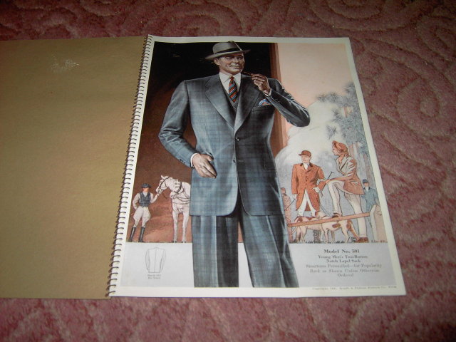 MENS FASHION CATALOG HARRIS WOOLEN COMPANY ST PAUL MINNESOTA 1942 KRAFFT PHILLIPS PHILADELPHIA PENNSYLVANIA