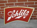SCHLITZ BEER CARDBOARD SIGN 1958 MILWAUKEE WISCONSIN BREWERY ADVERTISING EMBLEM