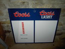 COORS BEER GAME BOARD SCOREBOARD METAL SIGN GAMEROOM TALLEY BILLBOARD