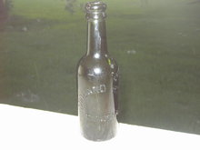 BIRMINGHAM ALABAMA MIDLAND HOTEL GREEN GLASS LIQUOR WINE BOTTLE