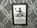 SISTER SILHOUETTE PROFILE PICTURE FRAMED POEM PRINT