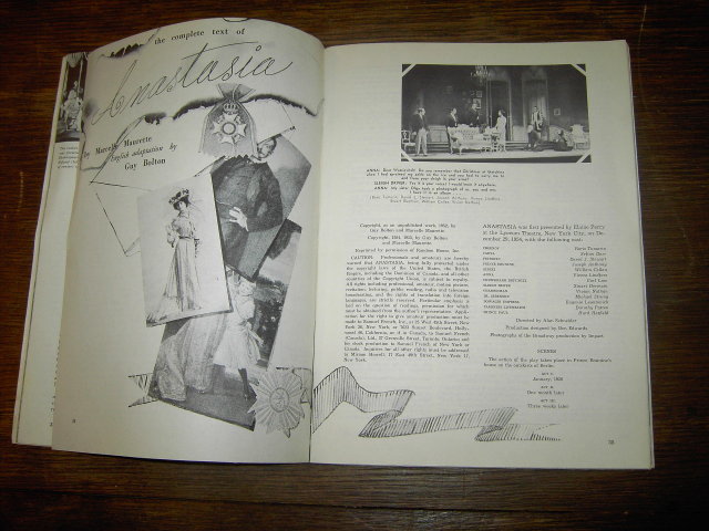 THEATRE ARTS MAGAZINE 1956 ANASTASIA TEXT MY FAIR LADY BROADWAY ARTICLE