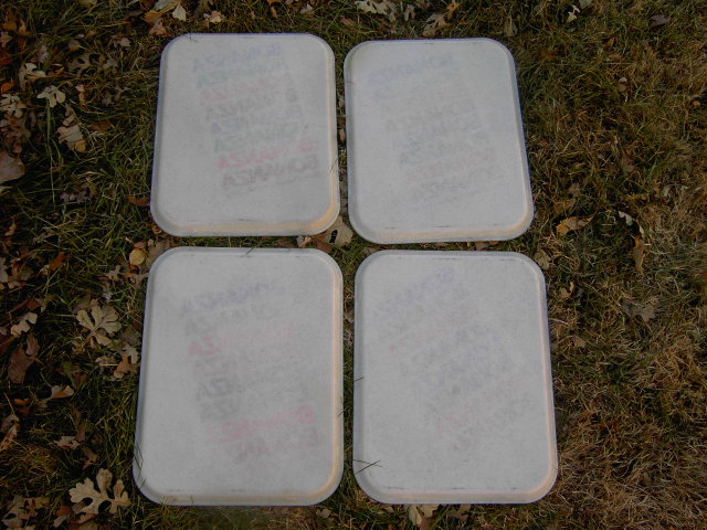 BONANZA STEAKHOUSE FIBERGLASS TRAY FOOD SERVICE BEVERAGE SERVER RETRO ERA LUNCHROOM UTENSIL RESTAURANT WARE