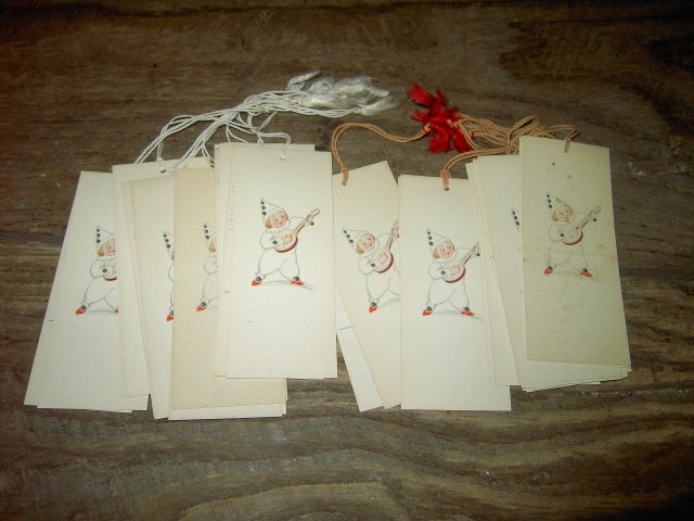 BRIDGE CARD GAME AVONDALE 500 TALLY SCORE SHEETS CLOWN LUTE PICTURE