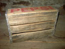 COLORADO SPRINGS PEPSI CRATE SODA POP BOTTLE TOTE WOODEN BOX