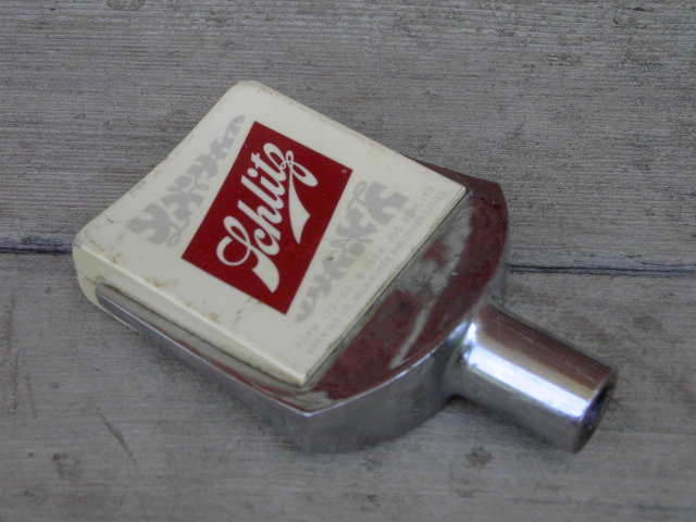 SCHLITZ BEER KEG TAP HANDLE 1964 BAR LOUNGE ADVERTISING TOOL