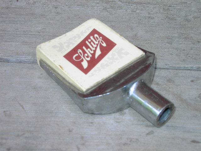 SCHLITZ BEER KEG TAP HANDLE 1964 BAR LOUNGE ADVERTISING TOOL