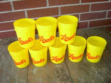 STROHS GRAFFI CUP KEG TUMBLER PLASTIC GLASS SHAWNEE MISSION KANSAS