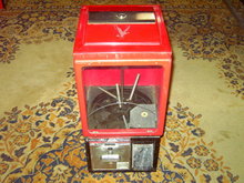 GUMBALL TOY PRIZE MACHINE VICTOR 77 VENDER BOX COIN OPERATED GAME CHICAGO ILLINOIS