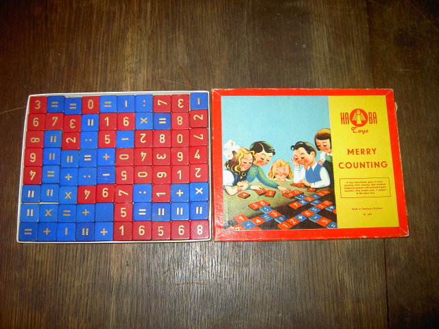 MERRY COUNTING HABA TOYS GERMANY U S A ZONE CHILDRENS PASTIME NUMBER GAME