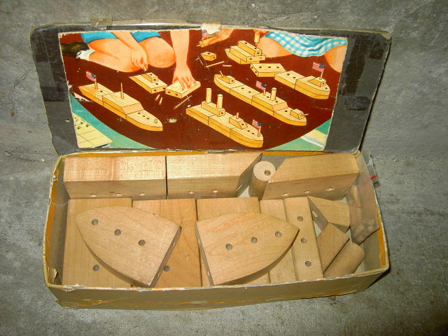 MARITIME SHIP BOAT BARGE WOODEN BUILDING BLOCKS CHILDS EDUCATIONAL TOY