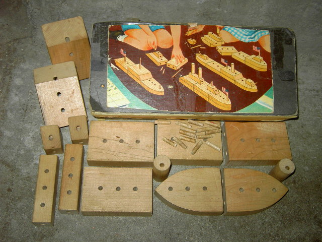 MARITIME SHIP BOAT BARGE WOODEN BUILDING BLOCKS CHILDS EDUCATIONAL TOY