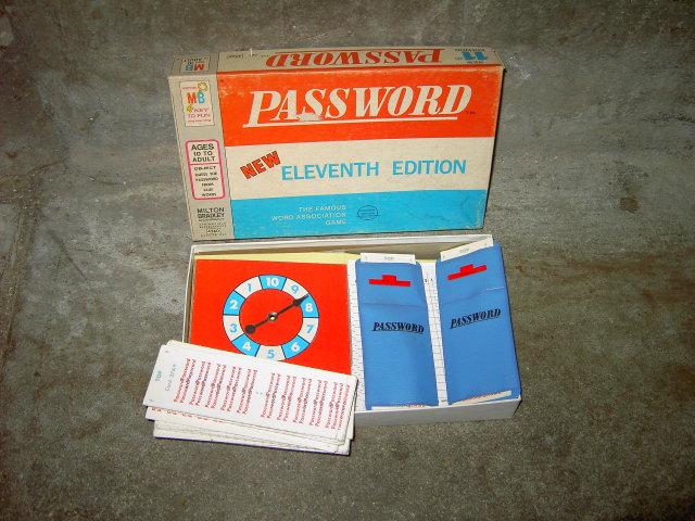 PASSWORD MILTON BRADLEY GOODSON TODMAN PASTIME ACTIVITY GAME