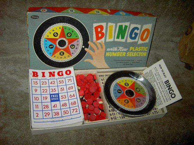 WHITMAN BINGO SET RACINE WISCONSIN