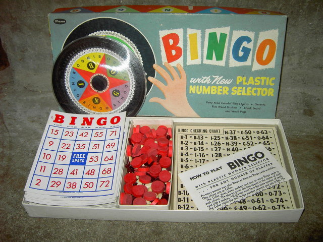 WHITMAN BINGO SET RACINE WISCONSIN
