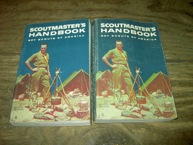 SCOUTMASTER HANDBOOK BOY SCOUT TROOP MANUAL GUIDE BOOK NORMAN ROCKWELL COVER