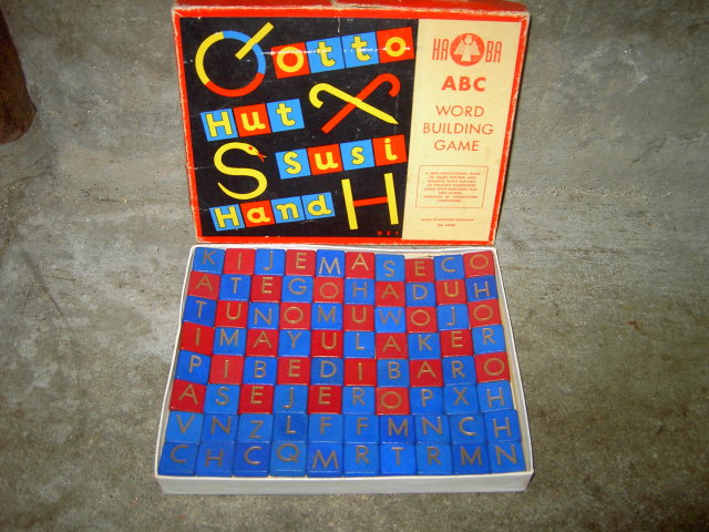 HABA WEST GERMANY WORD BUILDING GAME EDUCATIONAL PASTIME ACTIVITY