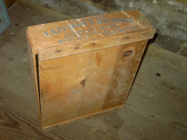 LAZY MAN'S ORCHARD CRATE SAN JOAQUIN VALLEY STOCKTON CALIFORNIA FRUIT BOX PRODUCE TOTE