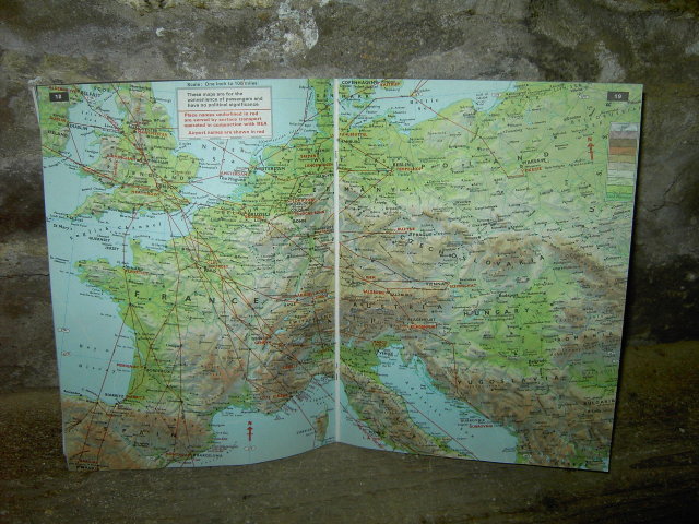 BRITISH EUROPEAN AIRWAYS AIRLINE SAFETY BOOKLET COMMERCIAL AVIATION PASSENGER FLIGHT GUIDE