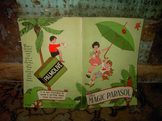 MAGIC PARASOL COLGATE PALMOLIVE PEET STORY BOOK ANIMATED BOOKLET