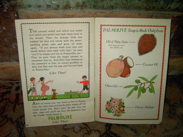 MAGIC PARASOL COLGATE PALMOLIVE PEET STORY BOOK ANIMATED BOOKLET
